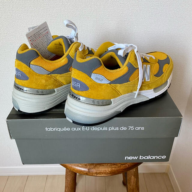 スニーカー New Balance M992BB YELLOW 【新品未開封】 tripkicks.com