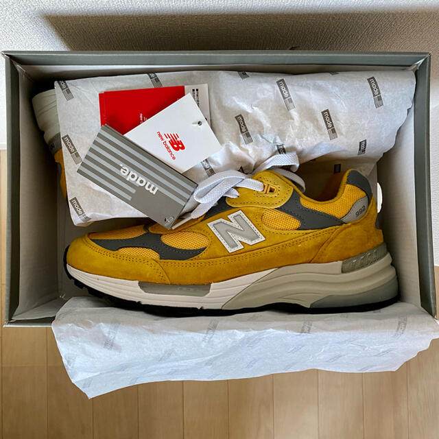 スニーカー New Balance M992BB YELLOW 【新品未開封】 tripkicks.com