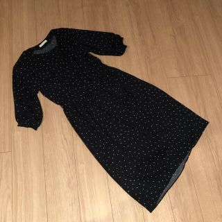 ショコラフィネローブ(chocol raffine robe)のドット柄ワンピース＊美品(ロングワンピース/マキシワンピース)