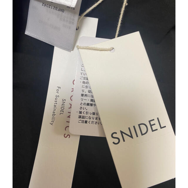 SNIDEL(スナイデル)の【SNIDEL】タグ付き🏷ORGANICSビッグカラーノースリブラウス BK レディースのトップス(シャツ/ブラウス(半袖/袖なし))の商品写真