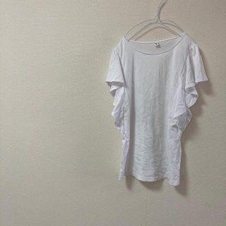 ユニクロ(UNIQLO)のユニクロ UNIQLO 袖フリルトップス(カットソー(半袖/袖なし))