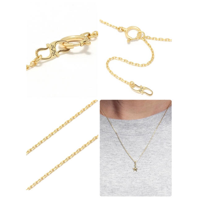K18Yellow Gold 0.25 Square Chain　の通販 by もも's shop｜ラクマ 超激得即納