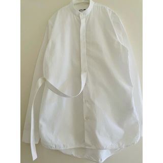 ジルサンダー(Jil Sander)の【7万円値下】19SS JIL SANDER ノーカラーシャツ (シャツ)