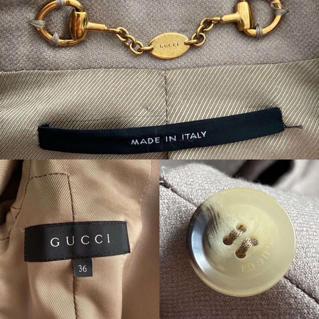 Gucci(グッチ)の12.Fall 正規美品■GUCCI/グッチ テーラードジャケット カシミア レディースのジャケット/アウター(テーラードジャケット)の商品写真