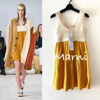 マルニ(Marni)の2020 SS新品■マルニ/ニットワンピース・カシミア８２％ オールシーズン(ひざ丈ワンピース)