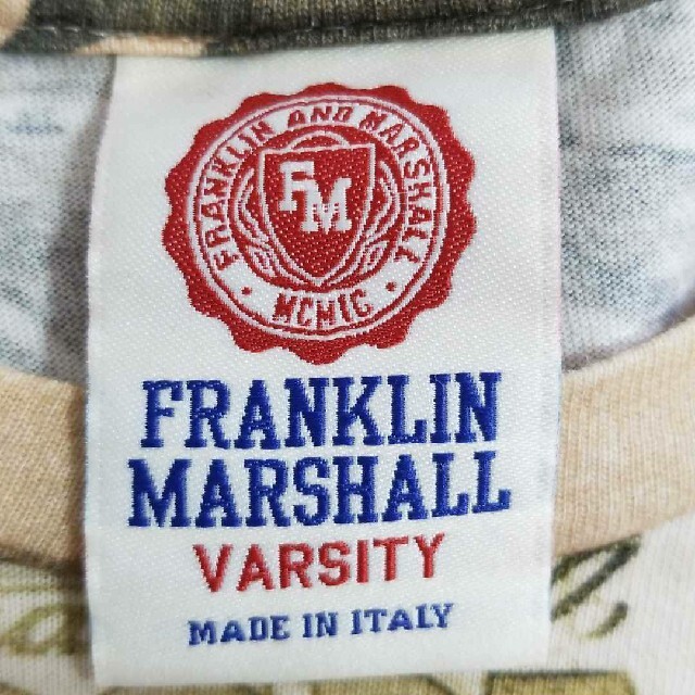 FRANKLIN&MARSHALL(フランクリンアンドマーシャル)のフランクリン　マーシャル　総柄　Tシャツ メンズのトップス(Tシャツ/カットソー(半袖/袖なし))の商品写真