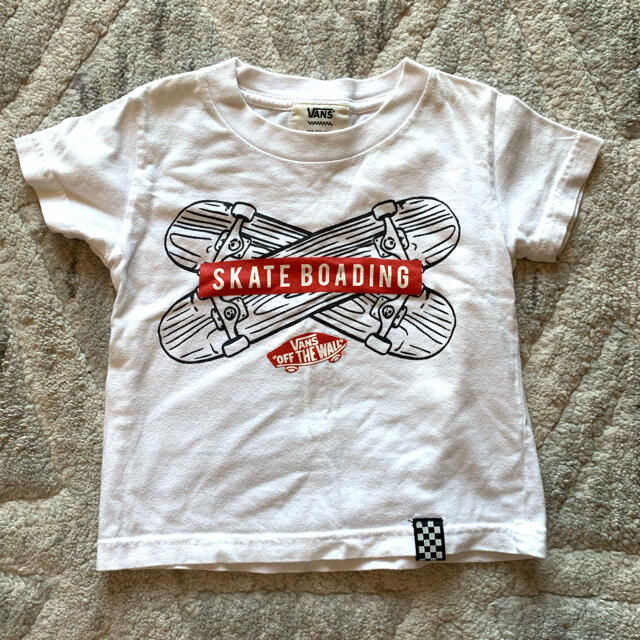 VANS(ヴァンズ)のMINMIさま専用 VANS バンズ キッズ Tシャツ ホワイト 100 キッズ/ベビー/マタニティのキッズ服男の子用(90cm~)(Tシャツ/カットソー)の商品写真