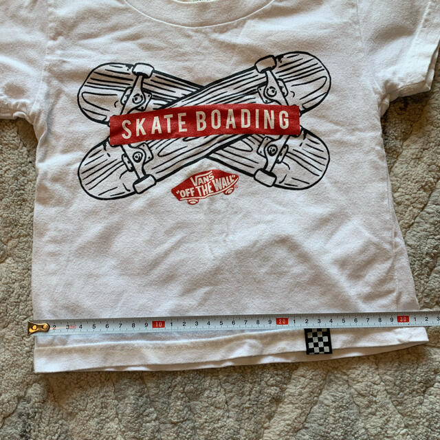 VANS(ヴァンズ)のMINMIさま専用 VANS バンズ キッズ Tシャツ ホワイト 100 キッズ/ベビー/マタニティのキッズ服男の子用(90cm~)(Tシャツ/カットソー)の商品写真