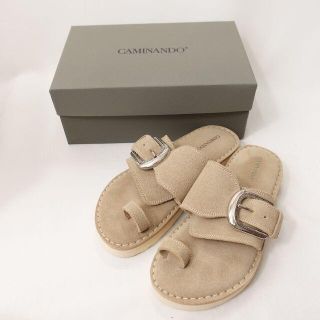 プラージュ(Plage)のPLAGE　CAMINANPOサンダル　レディース　ベージュ(サンダル)