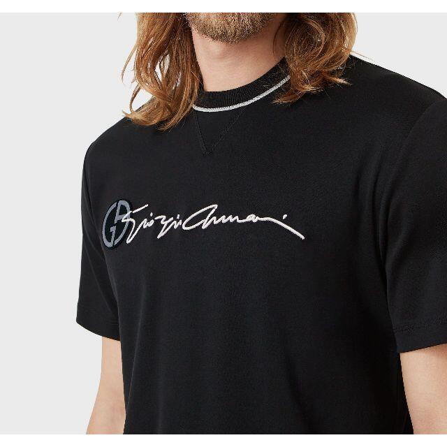 Giorgio Armani - ジョルジオアルマーニ ロゴ Tシャツ 新作 ブラック