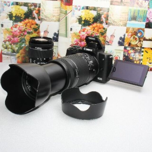 Canon - ❤️予備バッテリー付❤️Canon EOS kiss M 超望遠ダブルズーム❤️