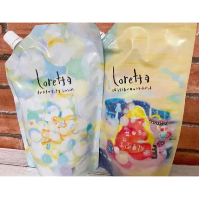 Loretta(ロレッタ)のロレッタ まいにちのすっきりシャンプー 500ml + うるうるトリートメント コスメ/美容のヘアケア/スタイリング(シャンプー/コンディショナーセット)の商品写真