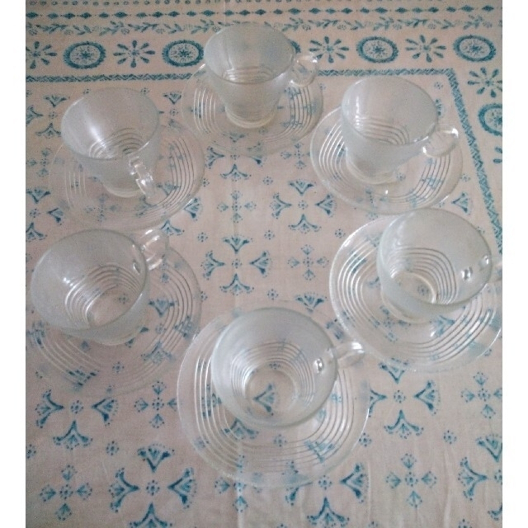 DURALEX(デュラレックス)のデュラレックス製ガラスティーカップ6客セット インテリア/住まい/日用品のキッチン/食器(グラス/カップ)の商品写真