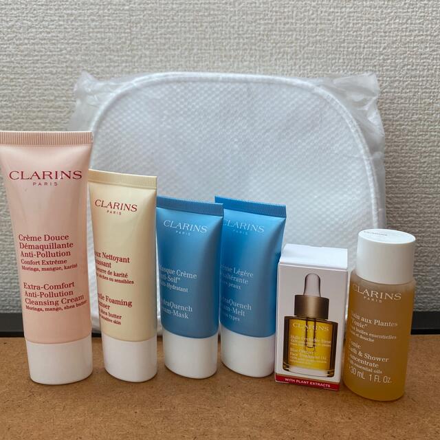 CLARINS(クラランス)のflower様　　クラランス　スキンケアセット　6点 コスメ/美容のキット/セット(サンプル/トライアルキット)の商品写真