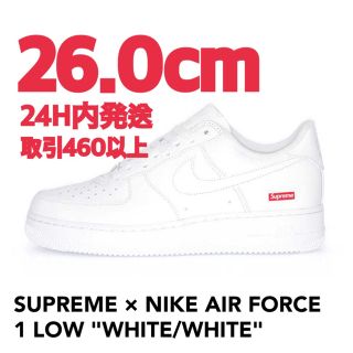 シュプリーム(Supreme)のSUPREME NIKE AIR FORCE 1 LOW WHITE 26cm(スニーカー)