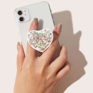 アイフォーン(iPhone)のハートのスマホグリップ♡(その他)