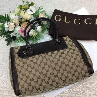 グッチ(Gucci)のGUCCI  グッチ　トートバッグ　ブラウン(トートバッグ)