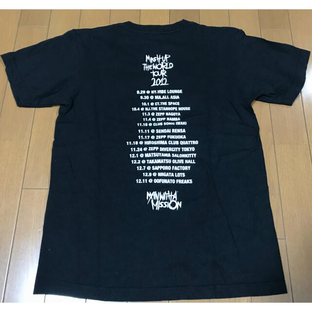 MAN WITH A MISSION(マンウィズアミッション)のマンウィズ　ライブTシャツ　Sサイズ エンタメ/ホビーのタレントグッズ(ミュージシャン)の商品写真