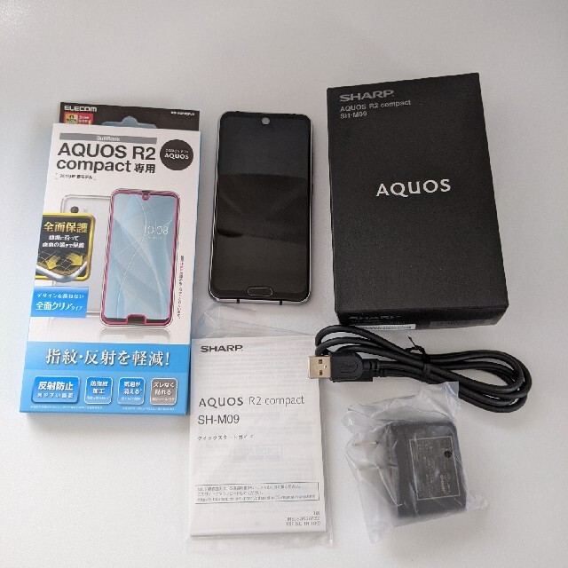AQUOS(アクオス)の【ジャンク】AQUOS R2 compact SIMフリー スマホ/家電/カメラのスマートフォン/携帯電話(スマートフォン本体)の商品写真