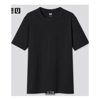 ユニクロ(UNIQLO)のユニクロクルーネックTシャツ　XXL ブラック(Tシャツ/カットソー(半袖/袖なし))