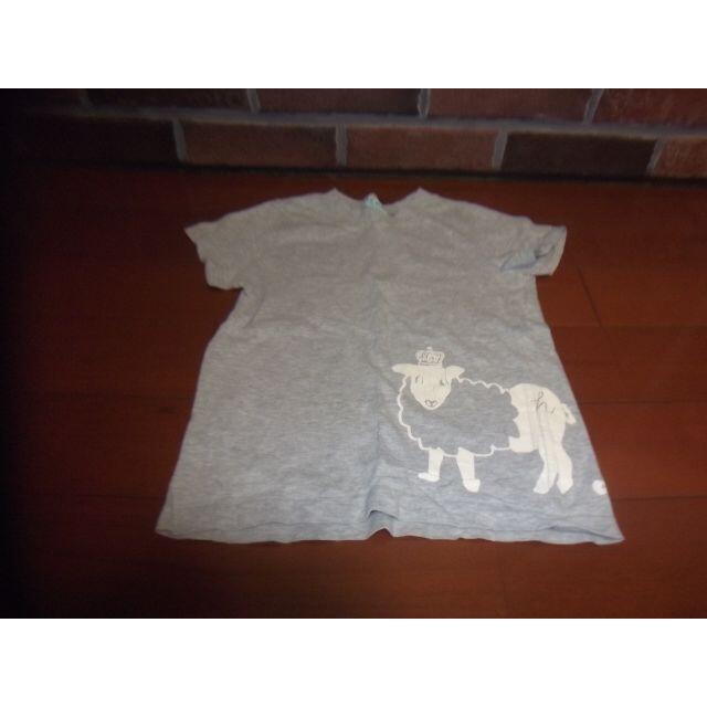 hakka kids(ハッカキッズ)のハッカキッズ　Tシャツ　サイズ130　羊　プリント割れあり キッズ/ベビー/マタニティのキッズ服男の子用(90cm~)(Tシャツ/カットソー)の商品写真