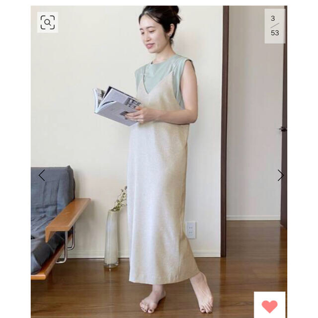 IENA - 2点セット イエナ リネンライク キャミワンピース 38 IENA - 2点セット イエナ リネンライク キャミワンピース 38