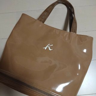 キタムラ　エナメル　トートバッグ