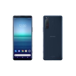 エクスペリア(Xperia)の【SIMロック解除済】XPERIA 5 Ⅱ　SOG02  ブルー　SONY(スマートフォン本体)