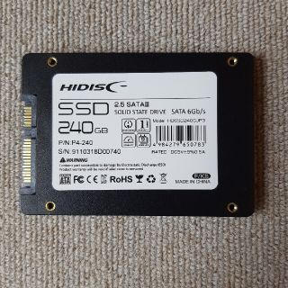 内蔵用SSD2.5inch SATA SSD 240GB(PCパーツ)