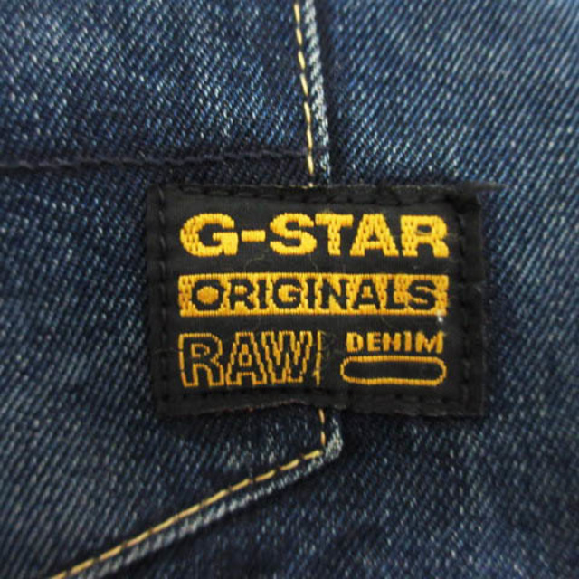 G-STAR RAW(ジースター)のジースターロウ デニム ジーンズ ボタンフライ ダメージ加工 L インディゴ メンズのパンツ(デニム/ジーンズ)の商品写真