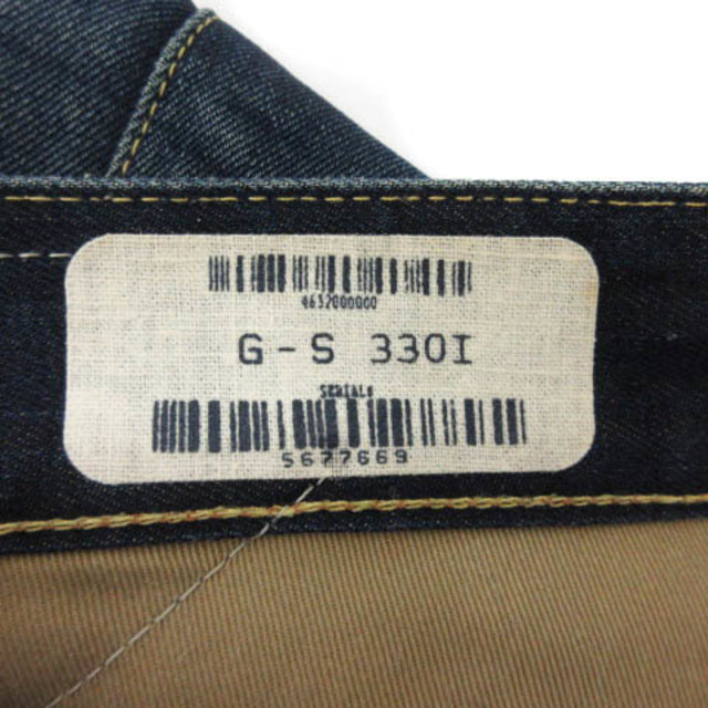 G-STAR RAW(ジースター)のジースターロウ デニム ジーンズ ボタンフライ ダメージ加工 L インディゴ メンズのパンツ(デニム/ジーンズ)の商品写真