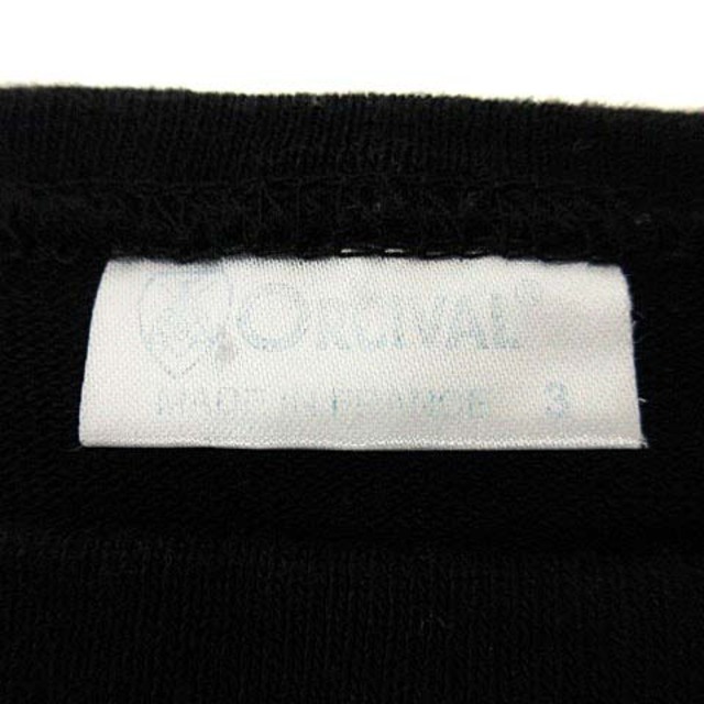 ORCIVAL(オーシバル)のオーチバル オーシバル カットソー ボートネック コットン 長袖 3 L 黒 メンズのトップス(Tシャツ/カットソー(七分/長袖))の商品写真