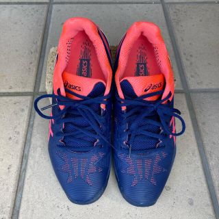 asics - asics レディーステニスシューズ 24.5cm オムニ/クレー用の