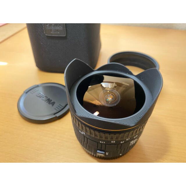 SIGMA(シグマ)のSIGMA 15mm F2.8EX DG  FISHEYE (キヤノン用) スマホ/家電/カメラのカメラ(レンズ(単焦点))の商品写真