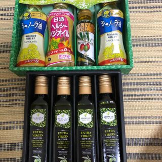 ニッシンショクヒン(日清食品)のキャノーラ油セットとオリーブオイル4本セット(調味料)