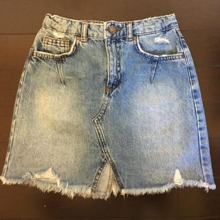 ザラキッズ(ZARA KIDS)のZARA KIDS  デニムミニスカート size8(スカート)