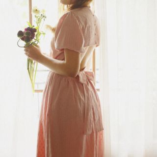 ハニーミーハニー(Honey mi Honey)のHONEY MI HONEY  ribbon cotton one-piece(ひざ丈ワンピース)