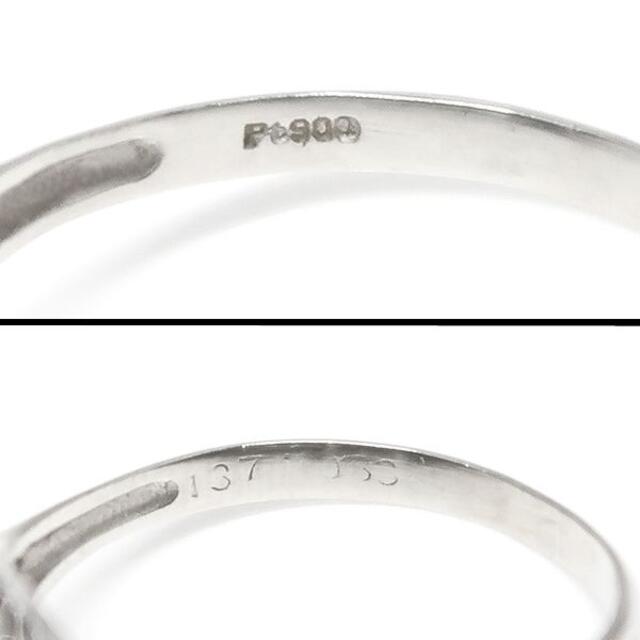 Pt900 サファイア ダイヤモンド リング 14号　サファイヤ ダイヤ 指輪 レディースのアクセサリー(リング(指輪))の商品写真
