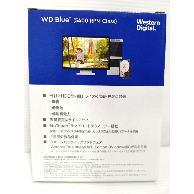 【新品未開封】Western Digital WD60EZAZ-RT HDD スマホ/家電/カメラのPC/タブレット(PCパーツ)の商品写真