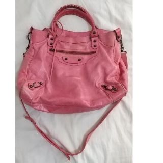 バレンシアガ(Balenciaga)のBALENCIAGA バレンシアガ 2way バッグ ピンク(ハンドバッグ)