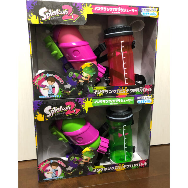 【新品３個】スプラトゥーン2 スプラシューター タンク付 ネオンピンク