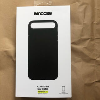 インケース(Incase)のIncase iphone 7&8&se icon 2 case レザー調　黒(iPhoneケース)