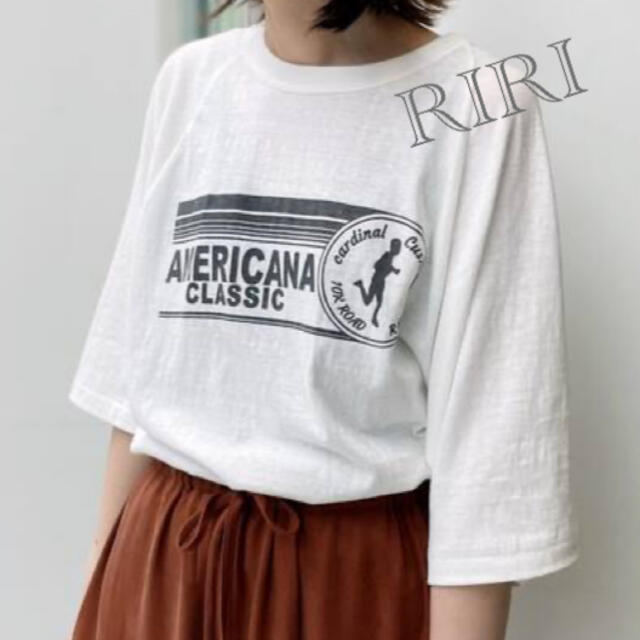 L'Appartement DEUXIEME CLASSE(アパルトモンドゥーズィエムクラス)の【Americana/アメリカーナ】Half Sleeve T-sh レディースのトップス(Tシャツ(半袖/袖なし))の商品写真