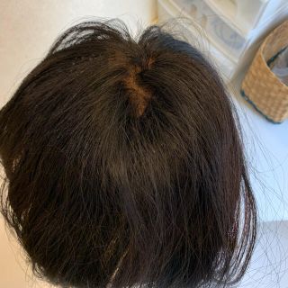 ヘアピース　人毛100% 前髪あり(前髪ウィッグ)