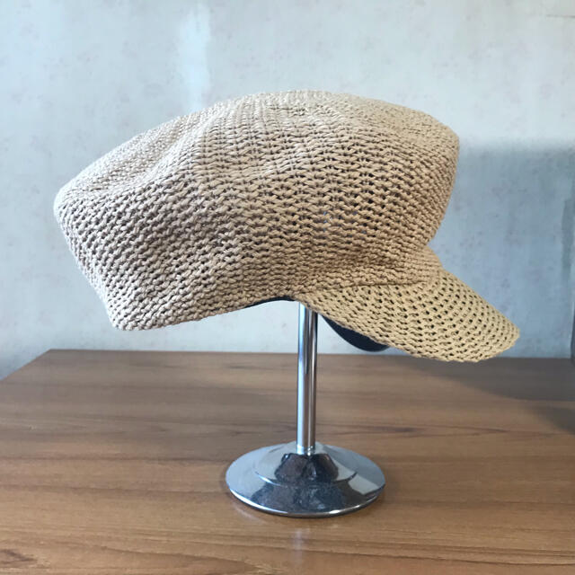 ペーパー素材　マリンハット キャスケット ハンチング レディースの帽子(キャスケット)の商品写真