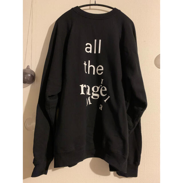 Maison Martin Margiela(マルタンマルジェラ)のメゾンマルジェラ オーバーサイズスウェット all the rage ブラック レディースのトップス(トレーナー/スウェット)の商品写真