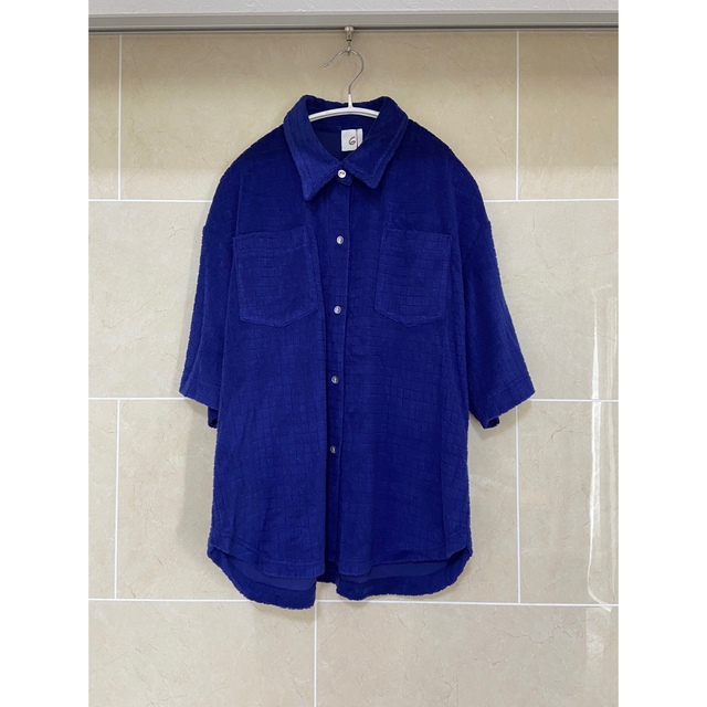 BEAUTY&YOUTH UNITED ARROWS(ビューティアンドユースユナイテッドアローズ)の＜6(ROKU)＞BLOCK PILE SHIRT/シャツ　2021ss レディースのトップス(シャツ/ブラウス(半袖/袖なし))の商品写真