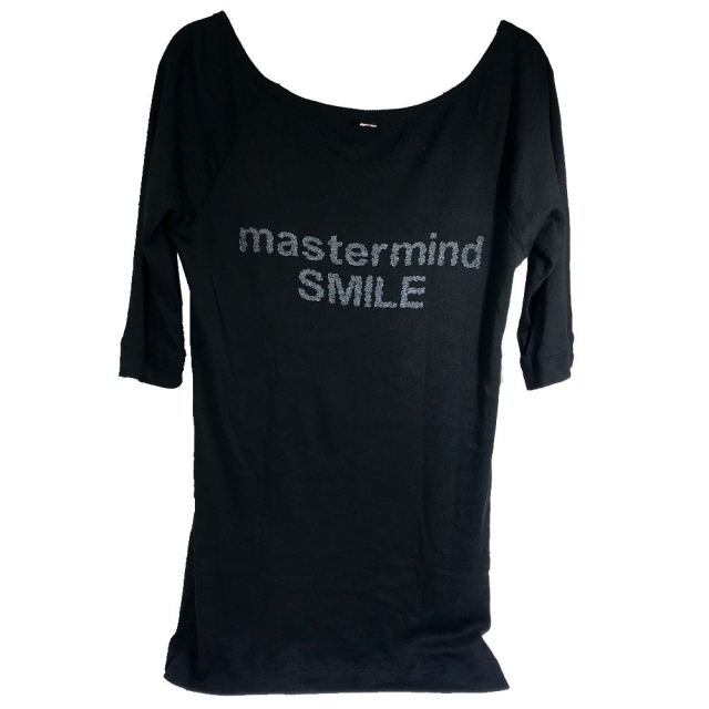 マスターマインドジャパン mastermind JAPAN スマイル 笑顔 アパレル トップス ロングＴシャツ コットン ブラック ブラック