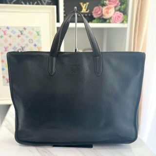 ロエベ ビジネスバッグ レザー ブラック 美品★