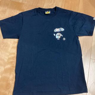 アベイシングエイプ(A BATHING APE)の新品　エイプ　Tシャツ　M ネイビー(Tシャツ/カットソー(半袖/袖なし))
